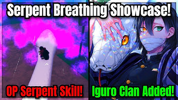 20 NEW CODES! OP Serpent Skill? Serpent Breathing Showcase in Slayers Unleashed V.0.42 ( Roblox )