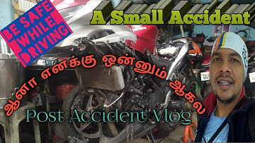 A SMALL VLOG A SMALL ACCIDENT / SYLVESTARS VLOG / AUTO TECH CBE / ATC / MOTO VLOG / RIDE VLOG