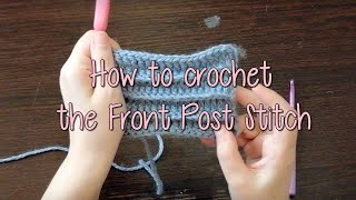 How to crochet a Muffler using the Front Post Stitch (looks like kintted)