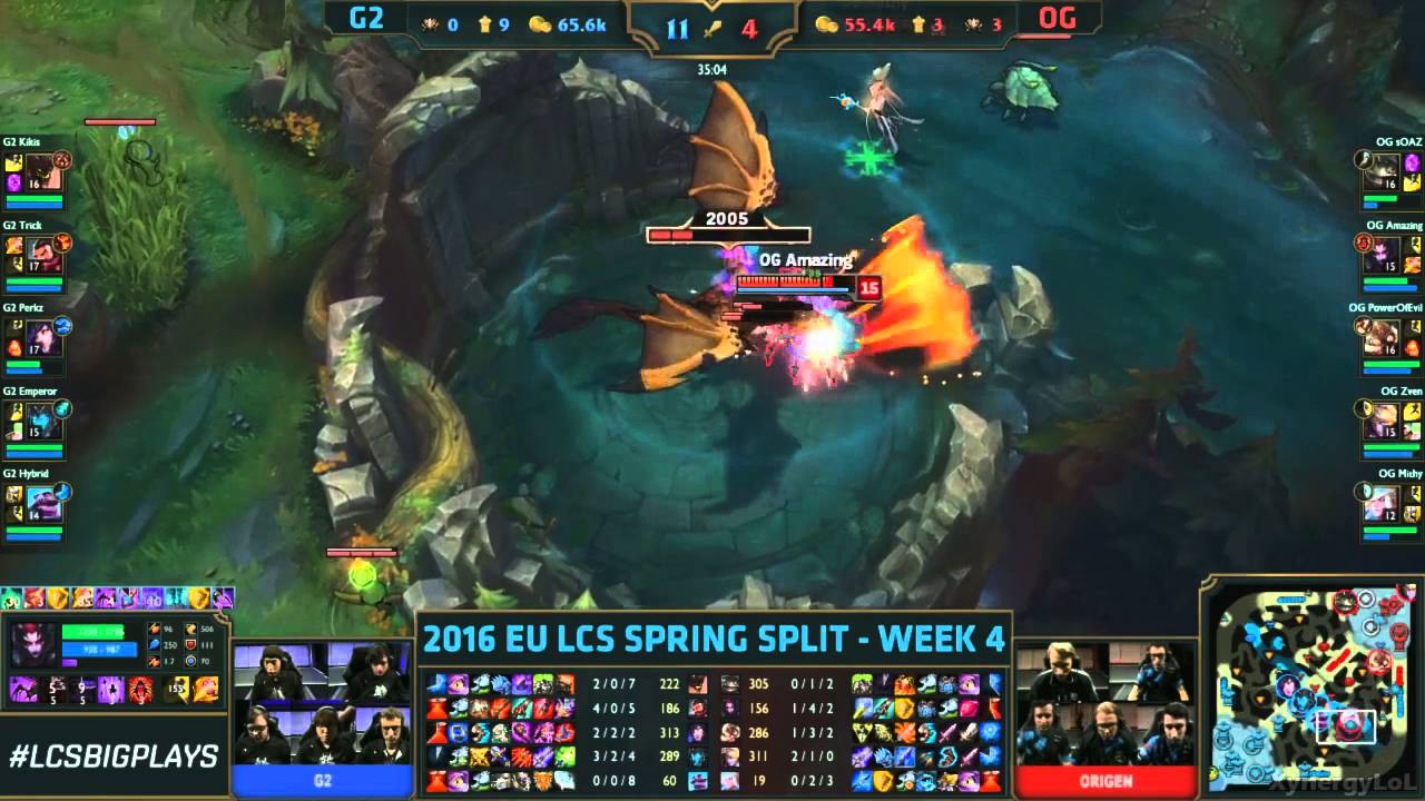 G2 vs OG - Hybrid Braum Dragon Steal - League of Legends