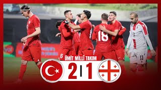 Türkiye (U21) 2-1 Gürcistan (U21) | Maç Özeti | Özel Maç