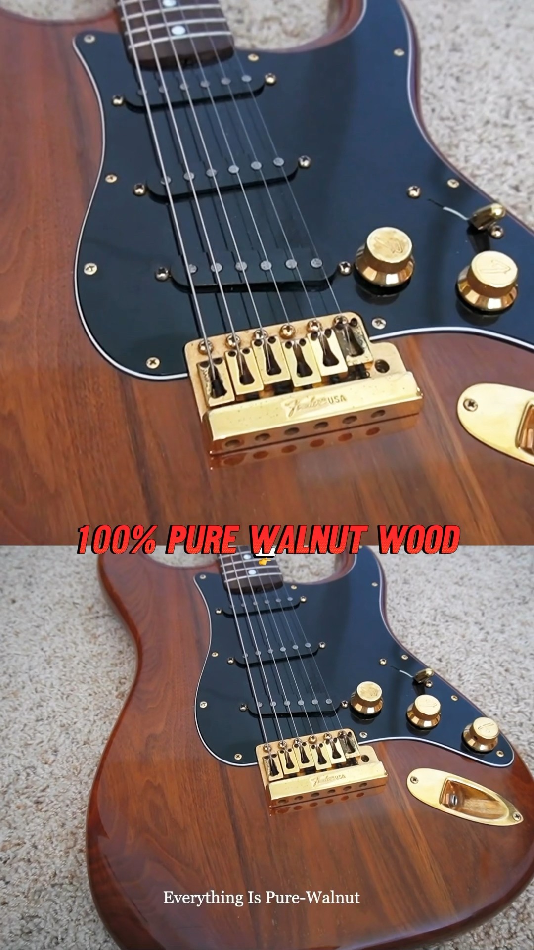 Fender 1980's “THE WALNUT STRAT” 🎸🎸🎶🎶 #fender #stratocaster