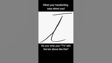 Your personality is reflected in your handwriting. Link in the description to get your own chart!