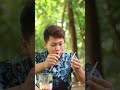 Survival Skills: Smart Idea and USEFUL for Health with single man in forest! #shorts