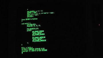Compilation of a C program on an Amstrad PCW 8256