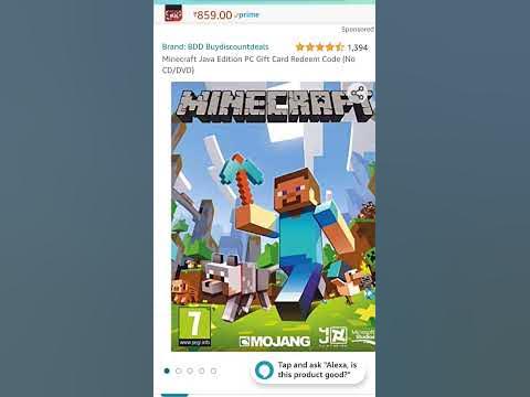 Minecraft Java Edition Gift Card Redeem code In Amazon - YouTube