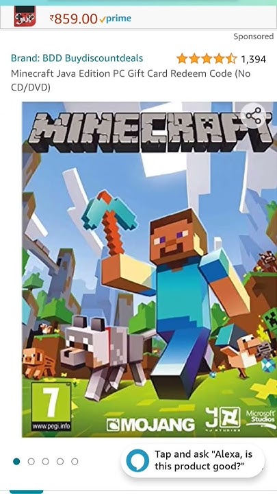 Minecraft Java Edition Gift Card Redeem code In Amazon - YouTube