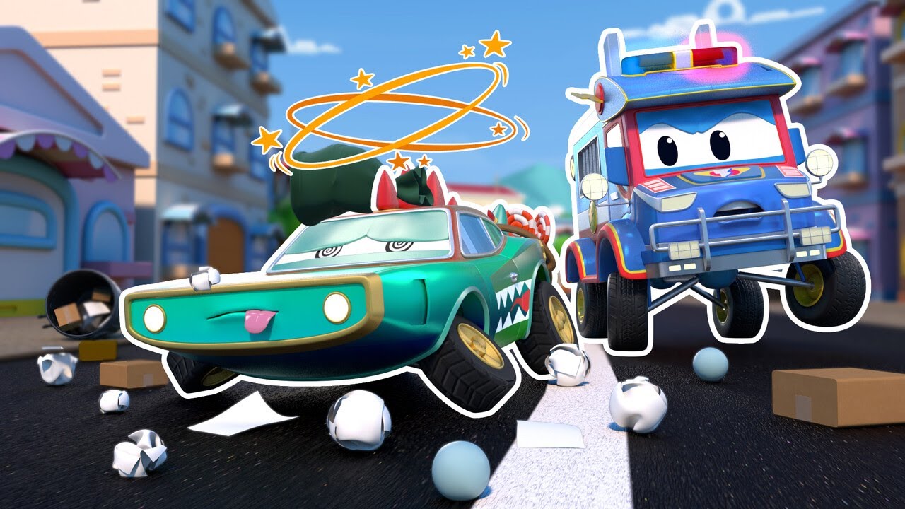 Oh nee! Krokodil auto heeft een ONGELUK! | Veilig wegverkeer voor kinderen