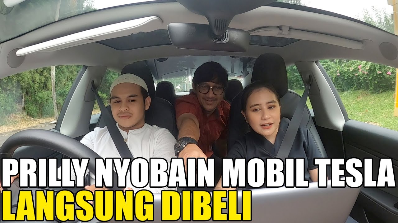 PRILLY BELI MOBIL TESLA ANDRE  LANGSUNG NYARI TANAH DEKAT 