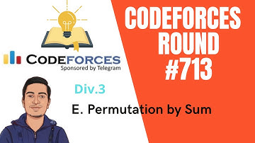 Codeforces Round #713 Div.3 | E. Permutation by Sum explanation in Hindi