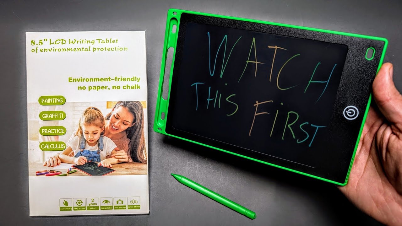 LCD Writing Tablet - TIPS & TRICKS ( How to Use it ) Magic Erasable Drawing Board Sketchpad