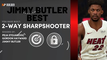 BEST 2 WAY SHARPSHOOTER BUILD IN NBA2K21 NEXT GEN JIMMY BUTLER BUILD