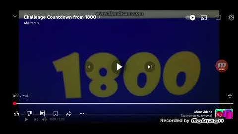 Challenge countdown from 6000