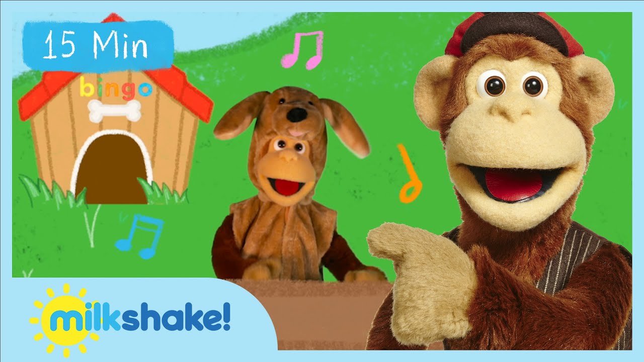 Animal Songs 🐘🐶 with Milkshake! Monkey 🍌🐵 | Nursery Rhymes | Milkshake!