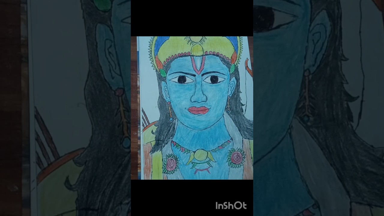today I draw shree ram ji/please support me guys please 