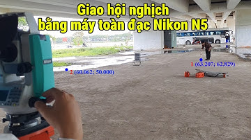 Cân bằng máy toàn đạc Nikon N5