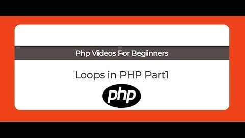 Loops in PHP