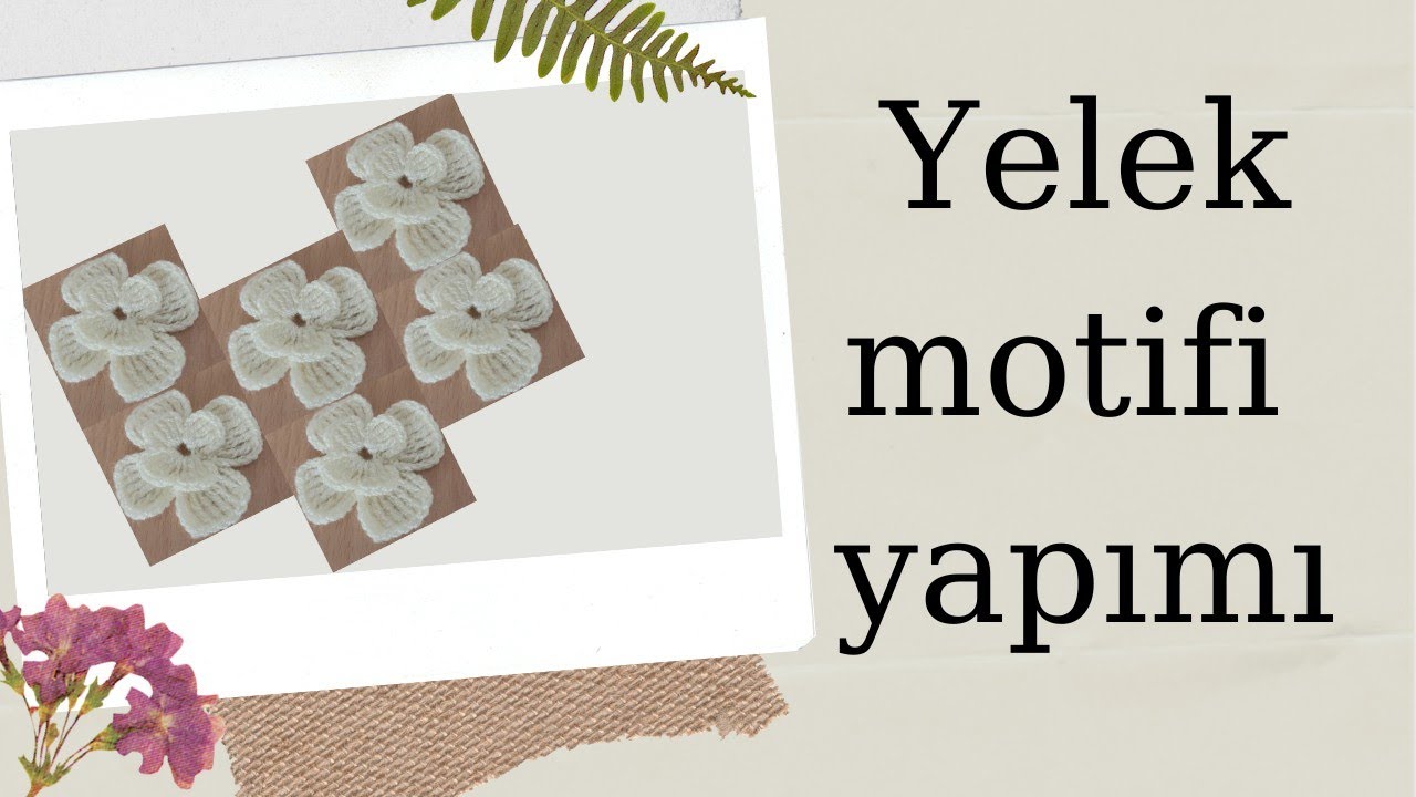 Motif yapımı (Tam motif,yarım motif)yelek motifi.