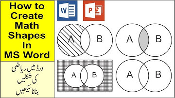 Make a Venn Diagram in Word | How to create venn diagram in microsoft word |
