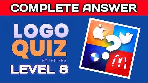 LOGO QUIZ BY LETTERS 🎮 | level 8 complete walkthrough🔥. #logoquiz