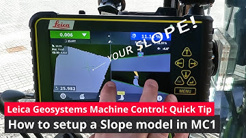 Quick Tip: How to Setup a Slope Model