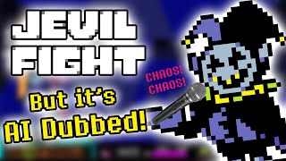 Voice Acting Jevil's Fight with his Canon Voice (AI Dub)