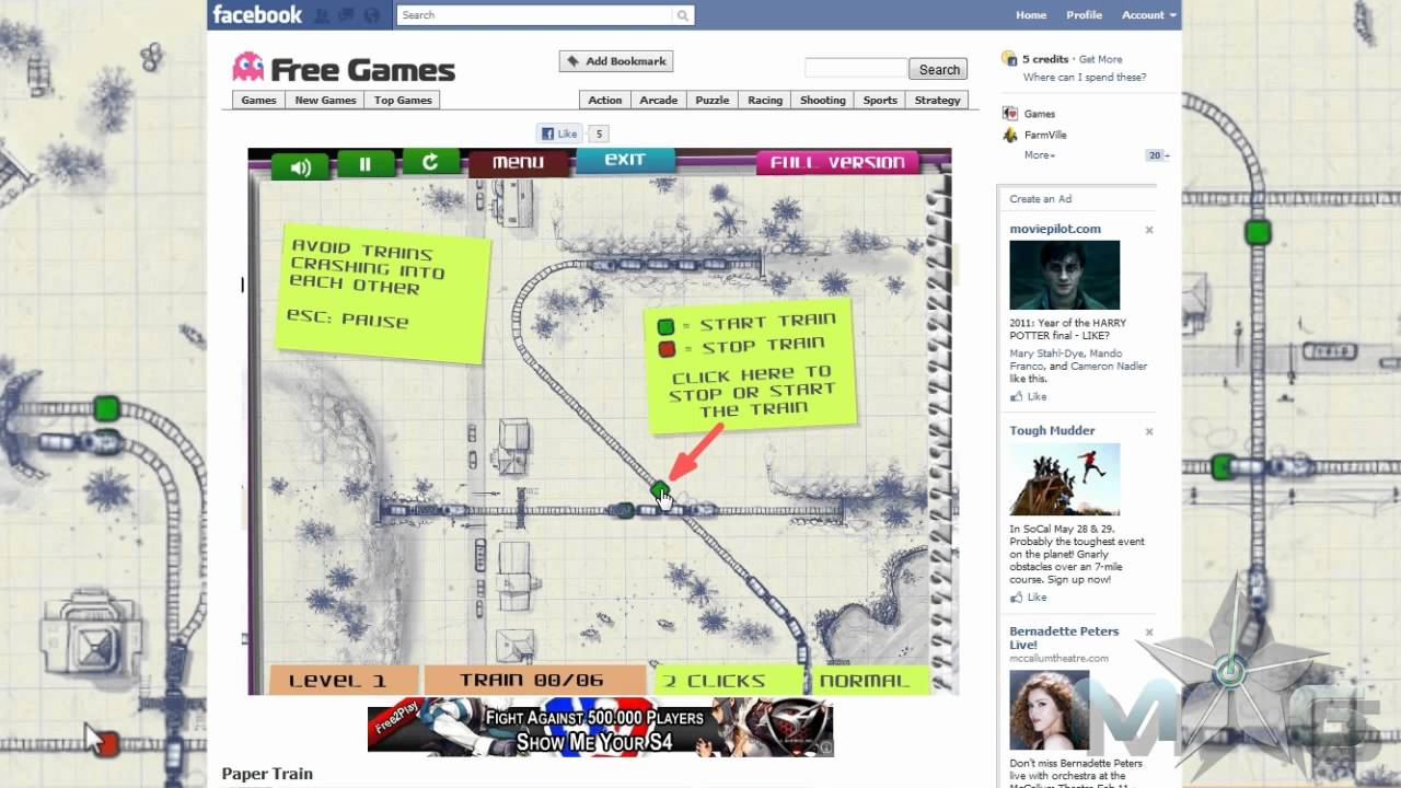 Paper Train Facebook Game Walkthrough 1 YouTube