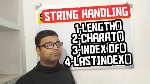 String method in java bluej