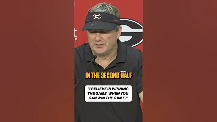 Kirby Smart believes in winning the game #georgia #football #cfb