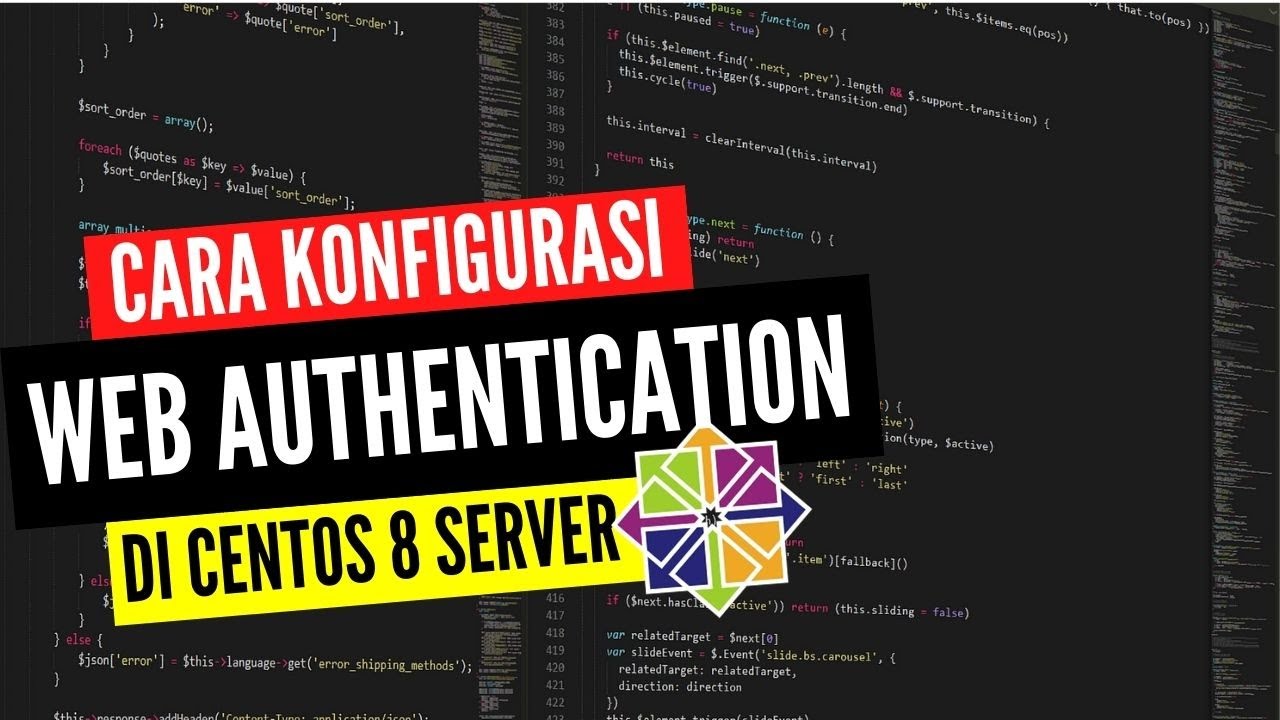 Cara Konfigurasi Web Authentication di Centos 8 Server - YouTube