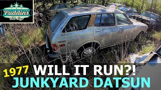 JUNKYARD 1977 Datsun 710 WAGON. Will it run?!?