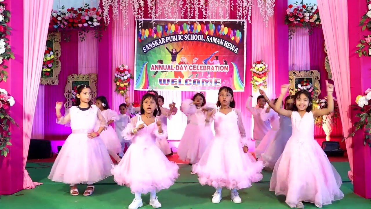 #chanda chamke dance#performed by#sanskar public school#girls of class-UKG#