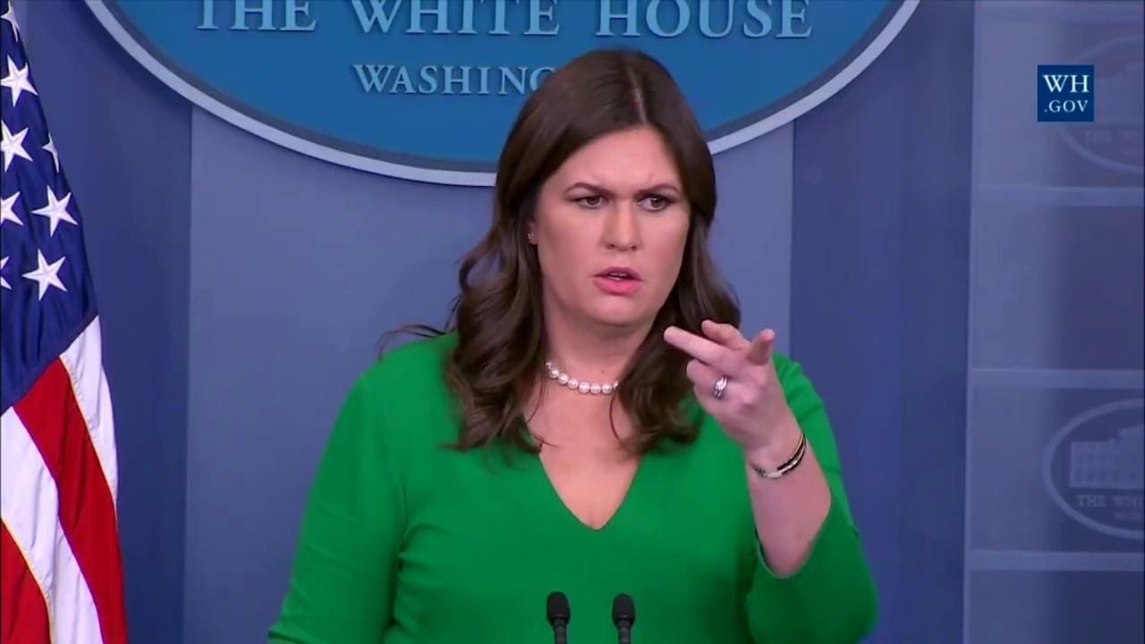 Sarah 'Huckabee' Sanders Press Briefing on Trump's Taxes & the Tax Bill