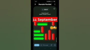 #11sept Today Mini Game | Hamster Kombat Daily Combo Card | hamster cipher code 11 September
