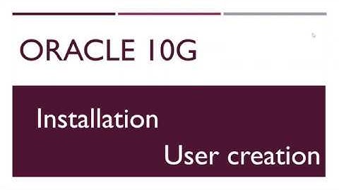 How to create user in oracle 10g | SANA LECTURES