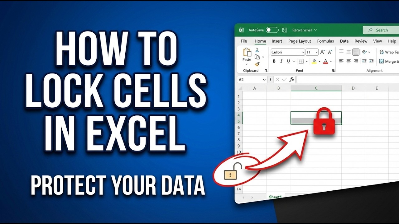 How to Lock Cells in Excel (Step-by-Step) - YouTube