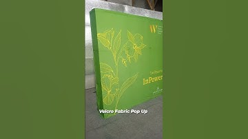 "Fabric Velcro Pop-Up Display - Versatile and Effortless Brand Presentation"