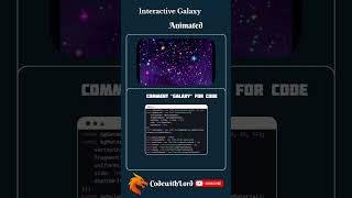 Interactive Galaxy Animation Using HTML, CSS & JavaScript 🚀 #Shorts