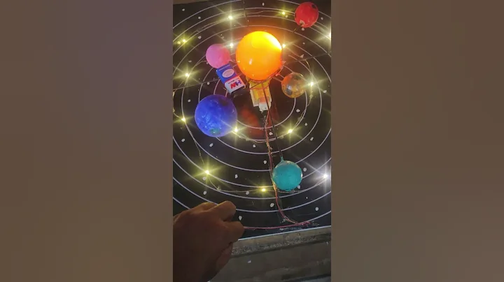 How to make solar system working model by #projectronics #schoolproject