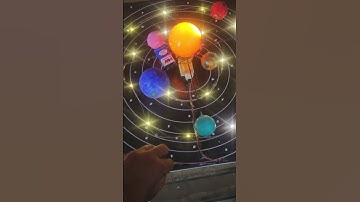 How to make solar system working model by #projectronics #schoolproject