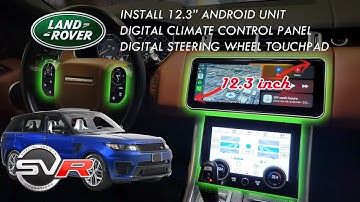 RANGE ROVER SPORT 12.3 Android Screen Digital Climate Control Steering Wheel Touch Control CARPLAY