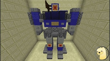 Minecraft - How To Build Soundwave Robot Mode From Bumblebee!