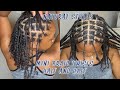 TUTORIAL | Mini BRAIDED TWISTS on NATURAL HAIR