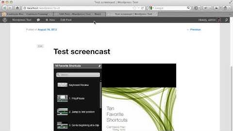 Embed Screencast.com videos in WordPress