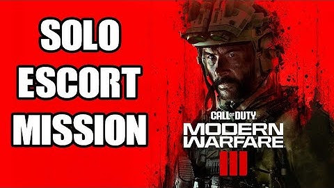 How To SOLO Beat & Complete Defend The Escort Tier 1 Contract COD MW3 Zombies