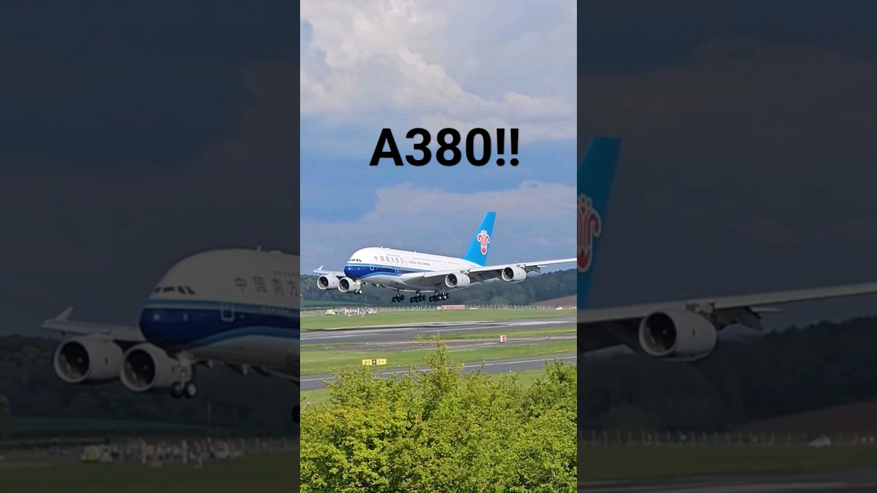 MASSIVE DOUBLE DECKER PLANE LANDING AT PRESTWICK 😱😱 