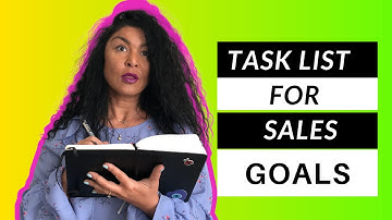 How to Reverse Engineer Sales Goals and Create a Task List