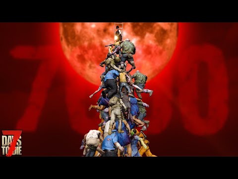 DAY 7000 INSANE HORDE in UNDEAD LEGACY | 7 Days to Die (Alpha 20)