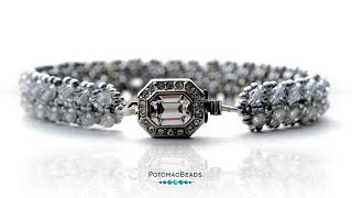 Wimbledon Bracelet - DIY Jewelry Making Tutorial by PotomacBeads