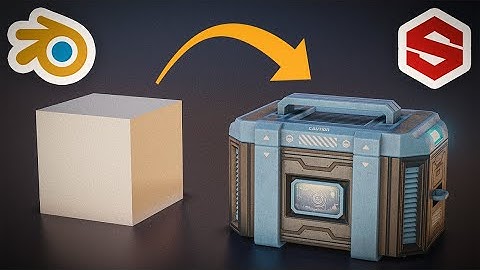 Sci-Fi Cooler / Crate | Speed Modeling & Texturing | Game Asset | Blender & Substance Painter